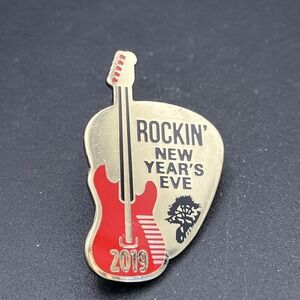 2019 Rockin' New Years Eve Guitar Lapel Hat Pin